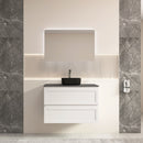 CETO FREMANTLE MATTE WHITE 900MM SINGLE BOWL WALL HUNG VANITY