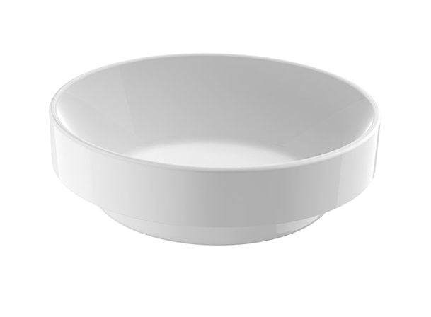 JOHNSON SUISSE GEMELLI ROUND SEMI-INSET BASIN WHITE 400MM