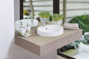 JOHNSON SUISSE GEMELLI OVAL SEMI-INSET BASINS WHITE 450MM
