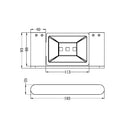 NERO BIANCA SOAP DISH HOLDER 193MM GUN METAL