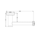 NERO CLASSIC TOILET ROLL HOLDER 154MM MATTE BLACK