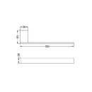 NERO CELIA HAND TOWEL RAIL 265MM CHROME