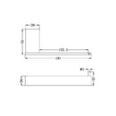 NERO CELIA TOILET ROLL HOLDER 181MM BRUSHED NICKEL