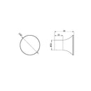 NERO ZEN ROBE HOOK BRUSHED GOLD