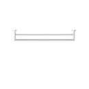 NERO DOLCE DOUBLE TOWEL RAIL BRUSHED NICKEL 700MM