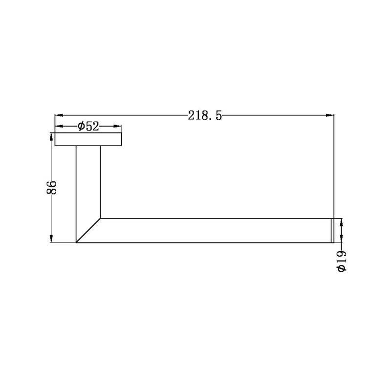 NERO DOLCE HAND TOWEL RAIL CHROME
