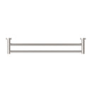 NERO CLASSIC NON-HEATED DOUBLE TOWEL RAIL BRUSHED NICKEL (AVAILABLE IN 600MM AND 800MM)