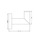 NERO DOLCE ROBE HOOK BRUSHED NICKEL