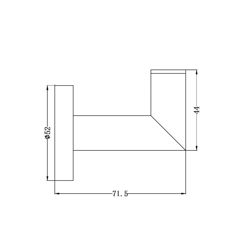 NERO DOLCE ROBE HOOK BRUSHED NICKEL