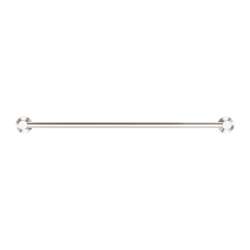 NERO CLASSIC NON-HEATED SINGLE TOWEL RAIL BRUSHED NICKEL (AVAILABLE IN 600MM AND 800MM)