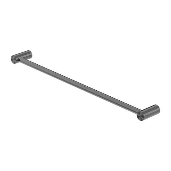 NERO ZEN NON-HEATED SINGLE TOWEL RAIL GRAPHITE (AVAILABLE IN 600MM AND 800MM)