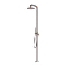 NERO ZEN OUTDOOR FREESTANDING SHOWER COLUMN BRUSHED BRONZE