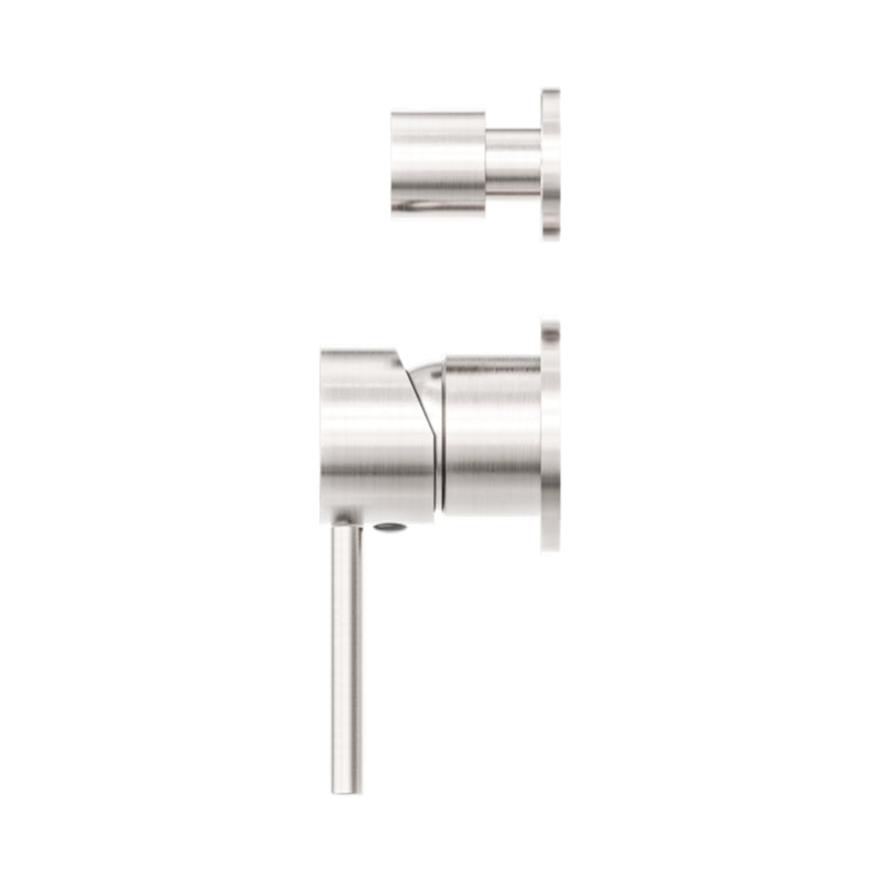 NERO DOLCE SHOWER MIXER WITH DIVERTOR SEPARATE BACK PLATE BRUSHED NICKEL