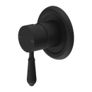 NERO YORK SHOWER MIXER WITH METAL LEVER 100MM MATTE BLACK