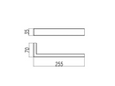 IVANO Series Square Brushed Yellow Gold Towel Ring