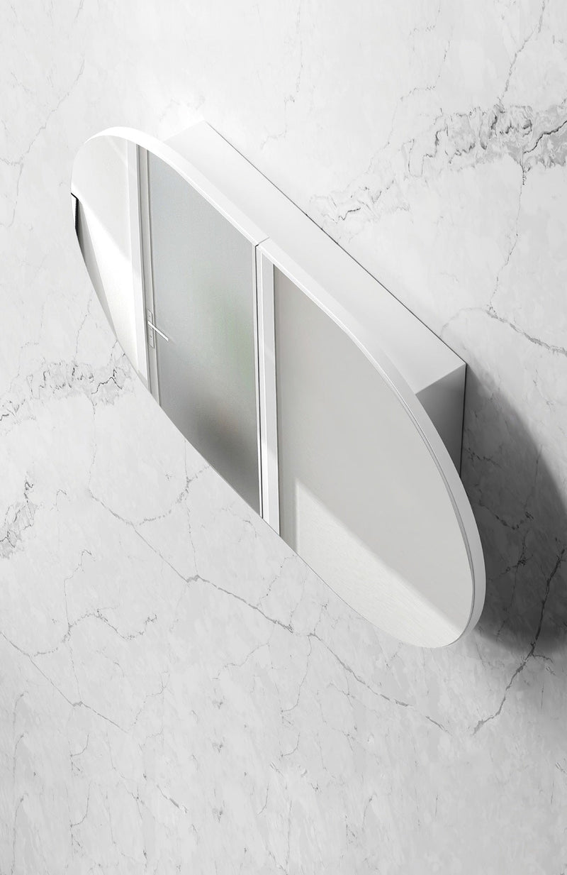 OTTI BONDI MATTE WHITE SHAVING CABINET 1800MM