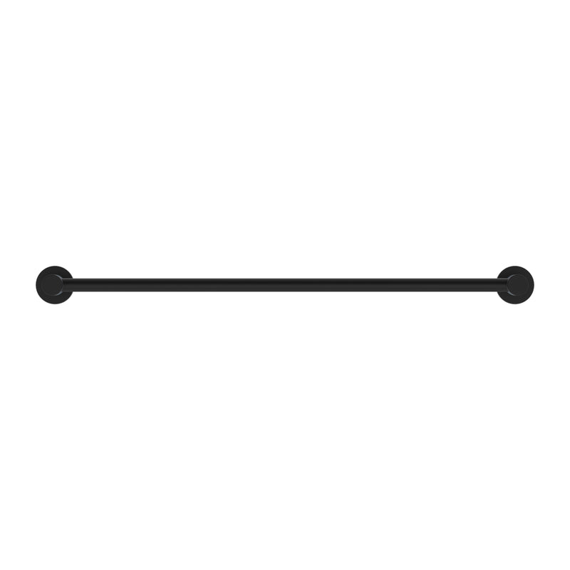 NERO CLASSIC NON-HEATED SINGLE TOWEL RAIL MATTE BLACK (AVAILABLE IN 600MM AND 800MM)