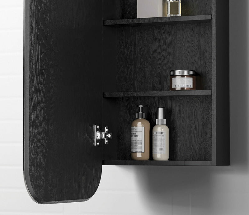 OTTI NEWPORT BLACK OAK SHAVING CABINET 900MM