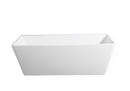 POSEIDON AVIS BACK TO WALL NF BATHTUB GLOSS WHITE (AVAILABLE IN 1575MM AND 1700MM)