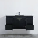 CETO ACACIA SHAKER MATTE BLACK 1200MM SINGLE BOWL WALL HUNG VANITY