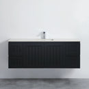 CETO ACACIA SHAKER MATTE BLACK 1500MM SINGLE BOWL WALL HUNG VANITY
