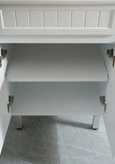 CETO ACACIA SHAKER MATTE WHITE 600MM SINGLE BOWL FLOOR STANDING VANITY