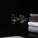 CETO ACACIA SHAKER MATTE BLACK 600MM SINGLE BOWL WALL HUNG VANITY