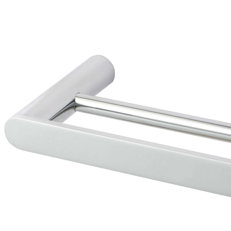 RUSHY Chrome Double Towel Rail 600mm