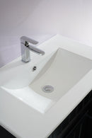 CETO ACACIA SHAKER MATTE BLACK 750MM SINGLE BOWL FLOOR STANDING VANITY (AVAILABLE IN LEFT AND RIGHT HAND DRAWER)