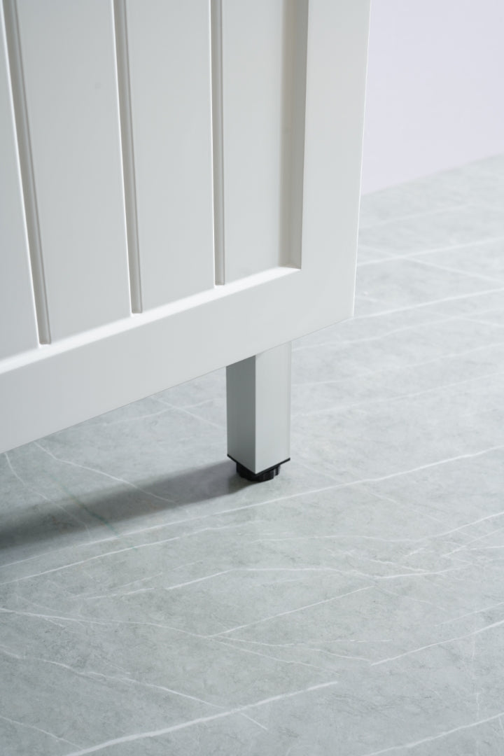 CETO ACACIA SHAKER MATTE WHITE 750MM FLOOR STANDING VANITY (AVAILABLE IN LEFT HAND DRAWER AND RIGHT HAND DRAWER)