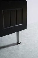 CETO ACACIA SHAKER MATTE BLACK 750MM SINGLE BOWL FLOOR STANDING VANITY (AVAILABLE IN LEFT AND RIGHT HAND DRAWER)