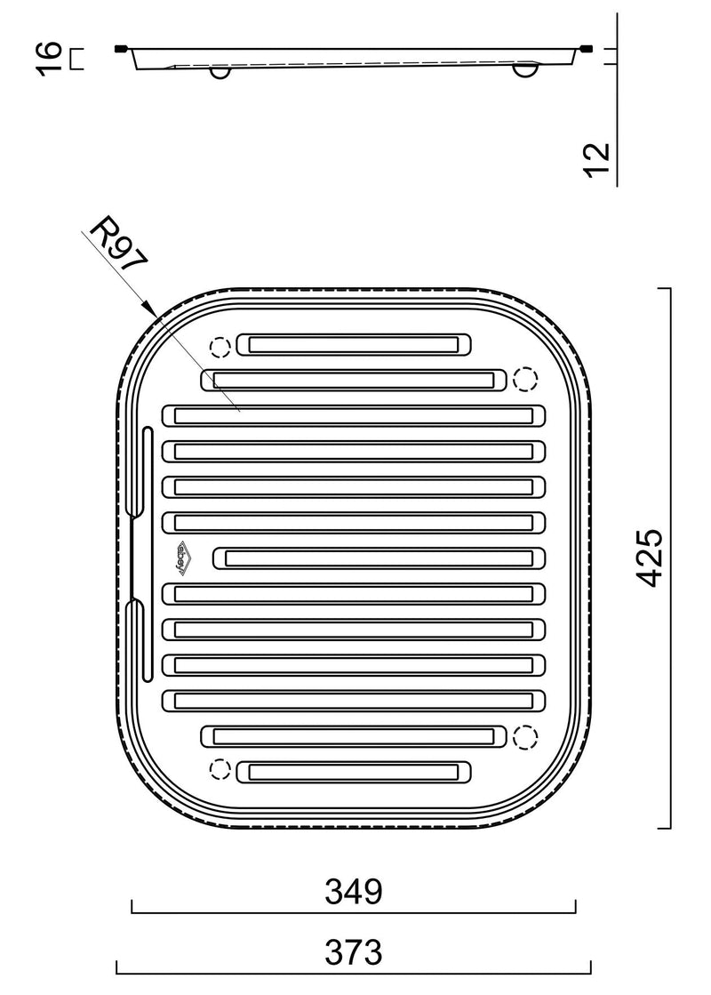 ABEY DISH TRAY STAINLESS STEEL