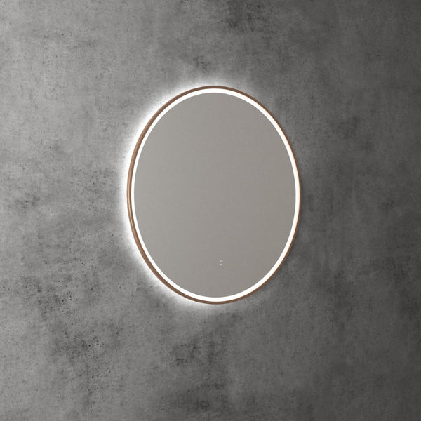 AULIC WINDSOR LED MIRROR BRUSHED BRONZE 3 COLOUR LIGHTS 700MM