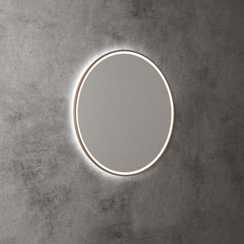 AULIC WINDSOR LED MIRROR BRUSHED BRONZE 3 COLOUR LIGHTS 700MM