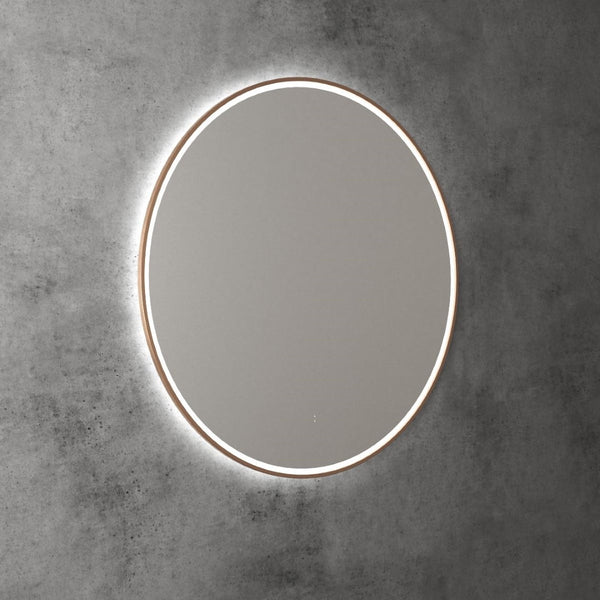 AULIC WINDSOR LED MIRROR BRUSHED BRONZE 3 COLOUR LIGHTS 900MM