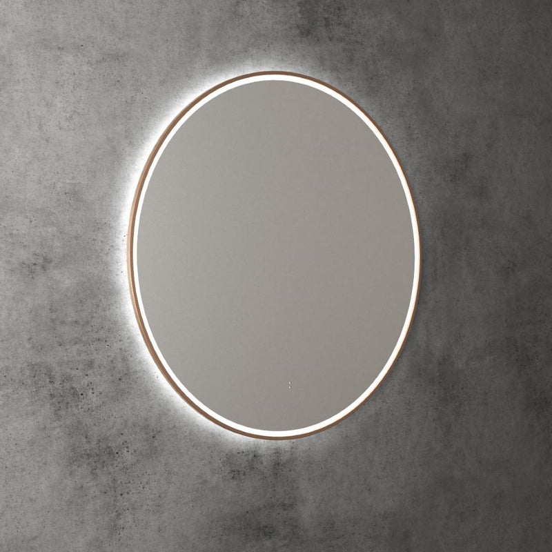 AULIC WINDSOR LED MIRROR BRUSHED BRONZE 3 COLOUR LIGHTS 900MM