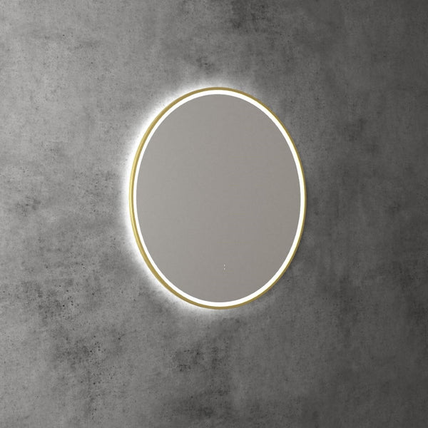 AULIC WINDSOR LED MIRROR BRUSHED GOLD 3 COLOUR LIGHTS 700MM