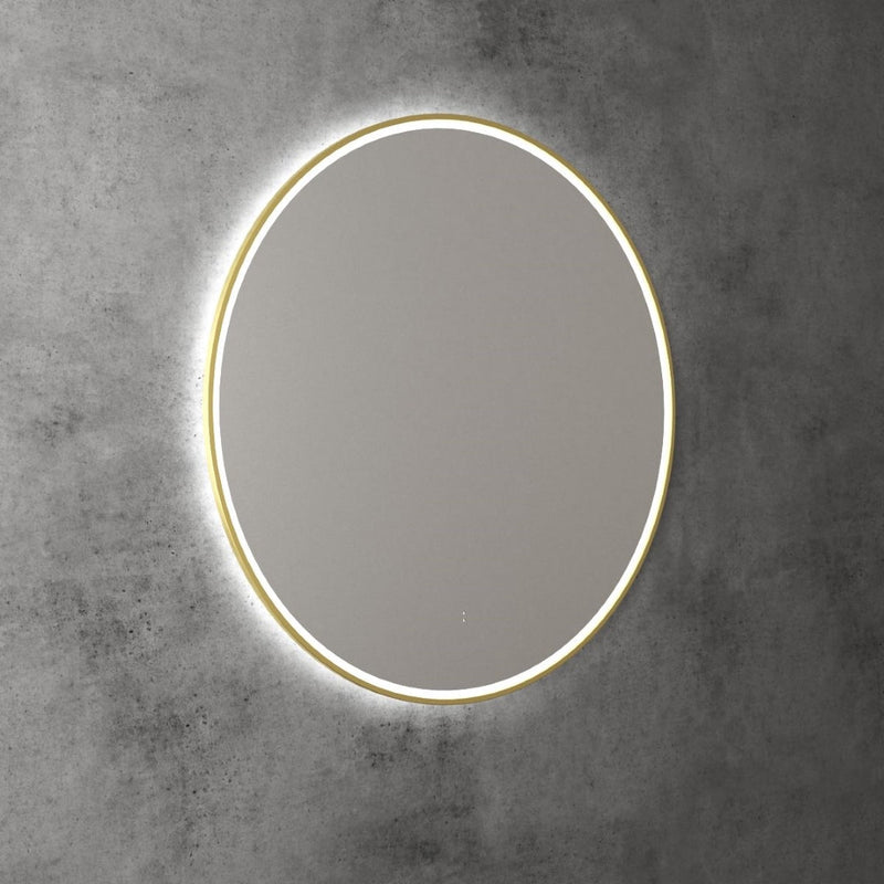 AULIC WINDSOR LED MIRROR BRUSHED GOLD 3 COLOUR LIGHTS 900MM