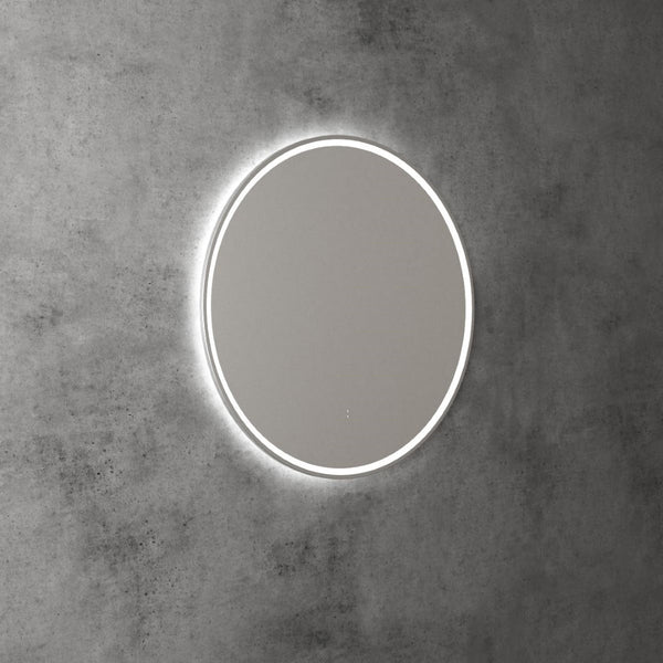 AULIC WINDSOR LED MIRROR BRUSHED NICKEL 3 COLOUR LIGHTS 700MM