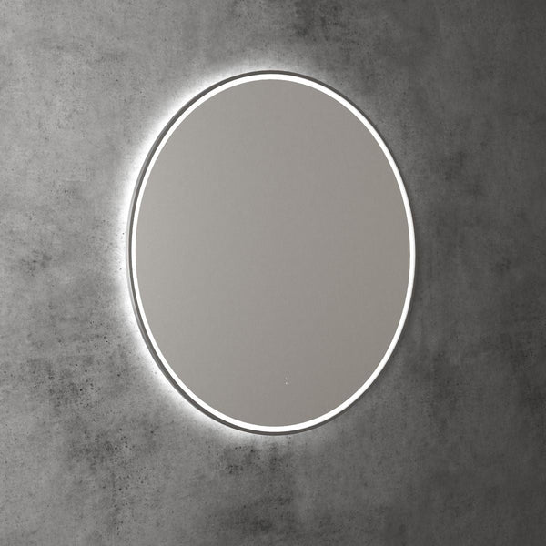 AULIC WINDSOR LED MIRROR GUN METAL 3 COLOUR LIGHTS 900MM