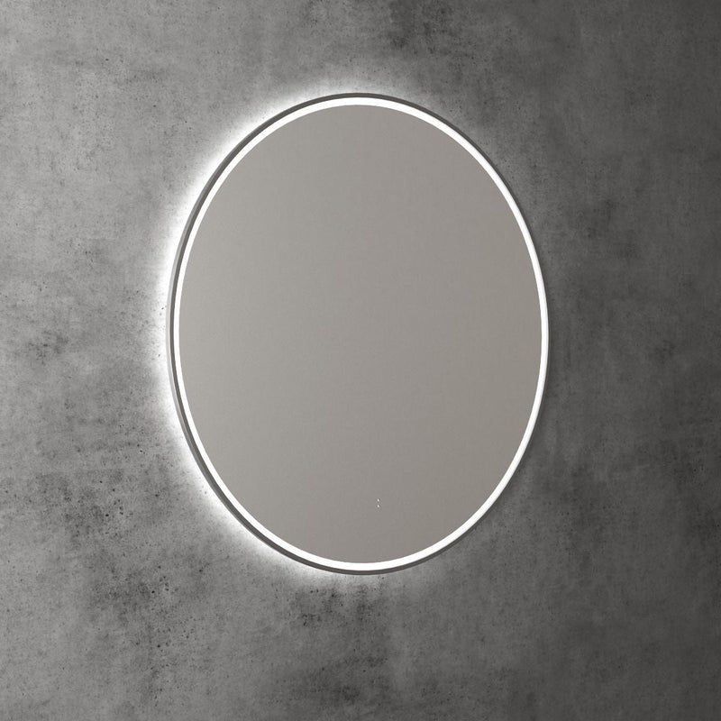 AULIC WINDSOR LED MIRROR GUN METAL 3 COLOUR LIGHTS 900MM