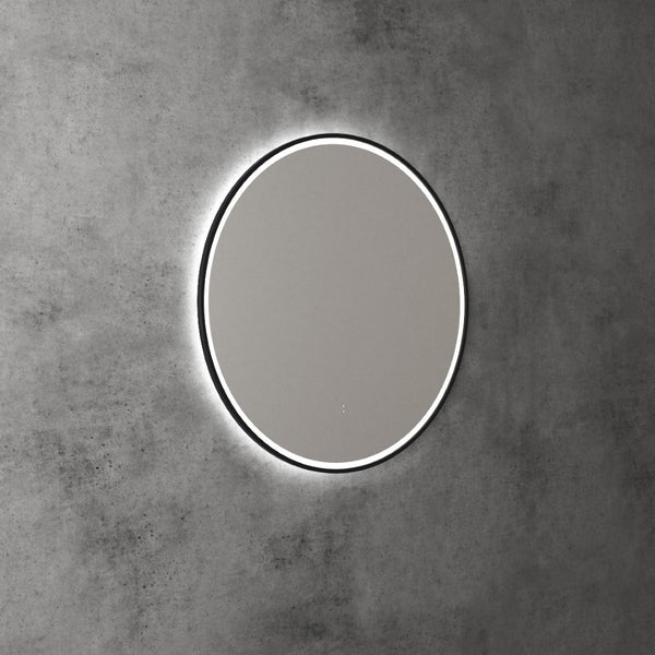 AULIC WINDSOR LED MIRROR MATTE BLACK 3 COLOUR LIGHTS 700MM