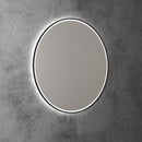 AULIC WINDSOR LED MIRROR MATTE BLACK 3 COLOUR LIGHTS 900MM
