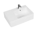 POSEIDON WALL HUNG BASIN GLOSS WHITE 600MM