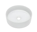 POSEIDON BELLEVUE FLUTED ABOVE COUNTER BASIN GLOSS WHITE 360MM