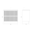 Zenmo BONDI Fluted Vanity 750-1500MM