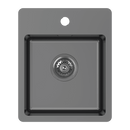 ABEY BS SINGLE BOWL BAR SINK WITH TAP LANDING BLACK PEARL 370MM