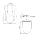 LAFEME THEA LUXURY ELECTRICAL BIDET REMOTE CONTROL W/AUTOLID GLOSS WHITE