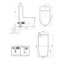 LAFEME THEA LUXURY VEGA RIMLESS BACK TO WALL TORNADO SMART TOILET WHITE