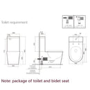 LAFEME THEA STANDARD LUNA RIMLESS BACK TO WALL SMART TOILET WHITE